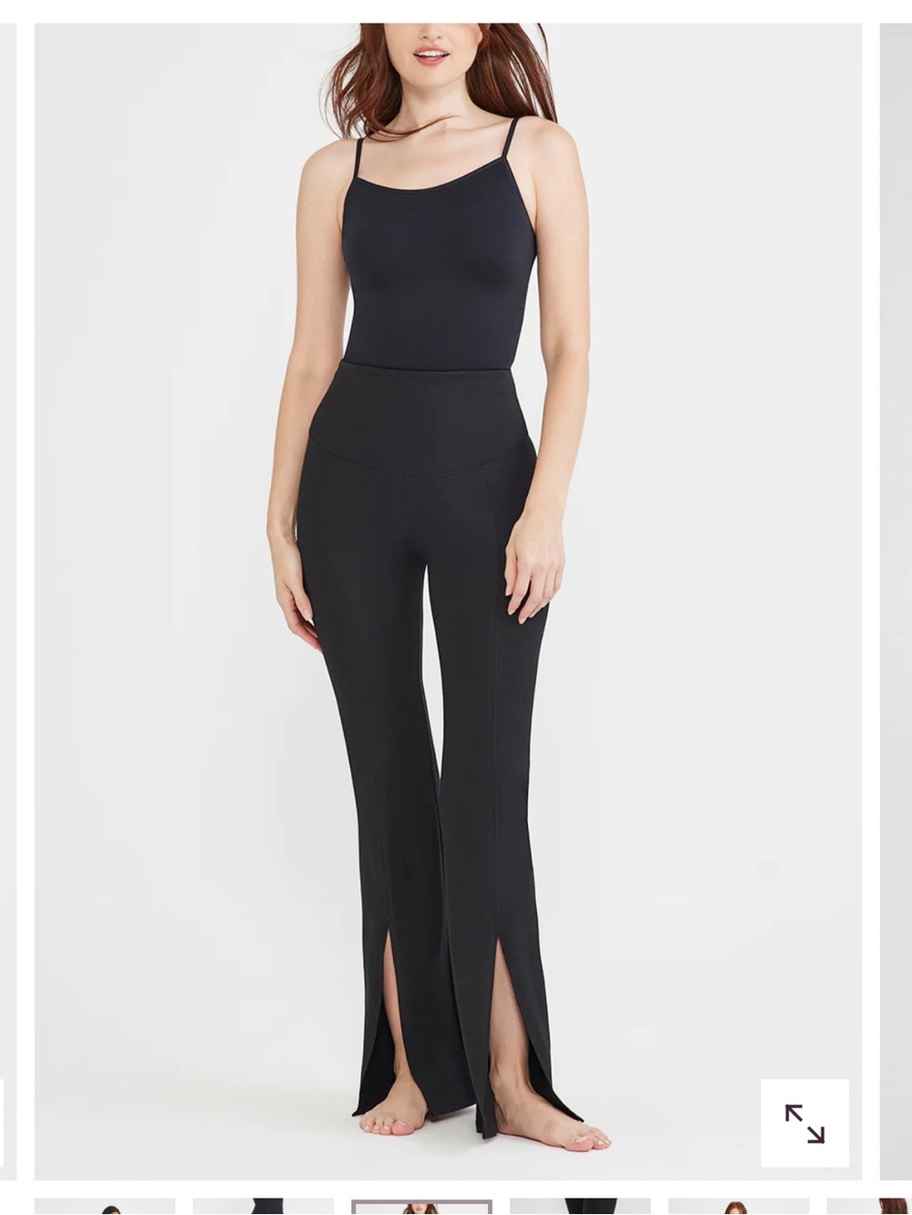 Chrissy High-Rise Bootleg Leggings with Front Slits